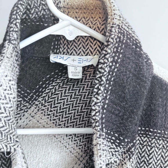 BROWN &TAN PLAID Jacket s sz - Picture 2 of 5